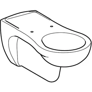 Geberit Vitalis Wand-WC Tiefspüler verlängerte Ausladung, T:70cm, weiß – Bild 3