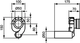 Ideal Standard Absaugeformstück, waagerecht – Bild 3