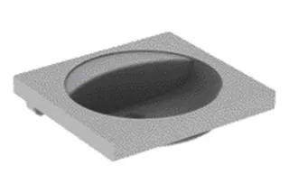 Geberit Preciosa Waschtisch mit Ablagefläche 60x55cm, ohne Hahnloch, ohne Überlauf, weiß