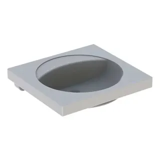 Geberit Preciosa Waschtisch mit Ablagefläche 60x55cm, ohne Hahnloch, ohne Überlauf, weiß – Bild 2