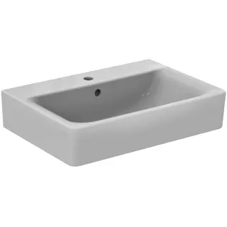 Ideal Standard Waschtisch Connect Cube, 1 Hahnloch, mit Überlauf, 650x460x175mm, Weiß – Bild 5