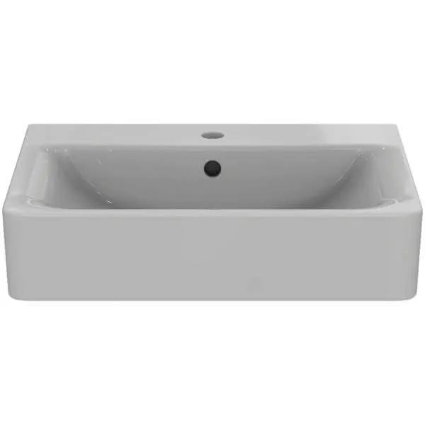 Ideal Standard Waschtisch Connect Cube, 1 Hahnloch, mit Überlauf, 600x460x175mm, Weiß