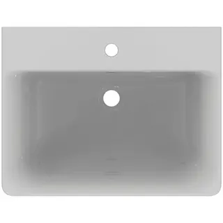 Ideal Standard Waschtisch Connect Cube, 1 Hahnloch, mit Überlauf, 600x460x175mm, Weiß – Bild 4