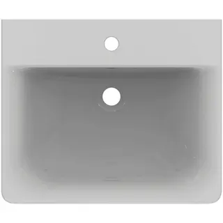 Ideal Standard Waschtisch Connect Cube, 1 Hahnloch, mit Überlauf, 550x460x175mm, Weiß – Bild 4
