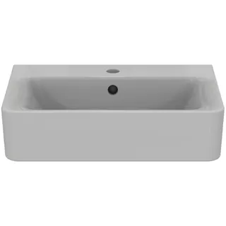 Ideal Standard Waschtisch Connect Cube, 1 Hahnloch, mit Überlauf, kompakt, 550x375x175mm, Weiß – Bild 4