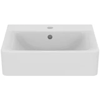 Ideal Standard Waschtisch Connect Cube, 1 Hahnloch, mit Überlauf, 500x460x175mm, Weiß