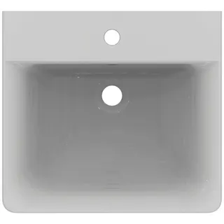 Ideal Standard Waschtisch Connect Cube, 1 Hahnloch, mit Überlauf, 500x460x175mm, Weiß – Bild 3