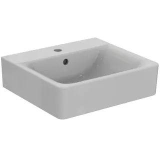 Ideal Standard Waschtisch Connect Cube, 1 Hahnloch, mit Überlauf, 500x460x175mm, Weiß – Bild 4