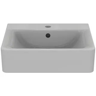 Ideal Standard Waschtisch Connect Cube, 1 Hahnloch, mit Überlauf, 500x460x175mm, Weiß mit Ideal Plus