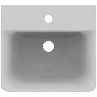 Ideal Standard Handwaschbecken Connect Cube, 1 Hahnloch, mit Überlauf, 400x360x160mm, Weiß – Bild 2