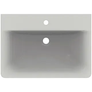 Ideal Standard Waschtisch Connect Cube, 1 Hahnloch, ohne Überlauf, 650x460x175mm, Weiß