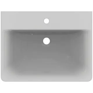 Ideal Standard Waschtisch Connect Cube, 1 Hahnloch, ohne Überlauf, 600x460x175mm, Weiß – Bild 2