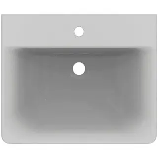 Ideal Standard Waschtisch Connect Cube, 1 Hahnloch, ohne Überlauf, 550x460x175mm, Weiß mit Ideal Plus