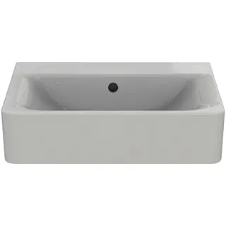 Ideal Standard Waschtisch Connect Cube, ohne Hahnloch,mit Überlauf, 550x460x175mm, Weiß – Bild 2