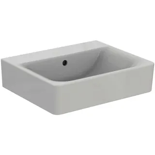 Ideal Standard Waschtisch Connect Cube, ohne Hahnloch,mit Überlauf, 550x460x175mm, Weiß – Bild 3