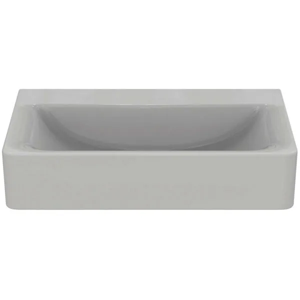 Ideal Standard Waschtisch Connect Cube, ohne Hahnloch,ohne Überlauf, 650x460x175mm, Weiß
