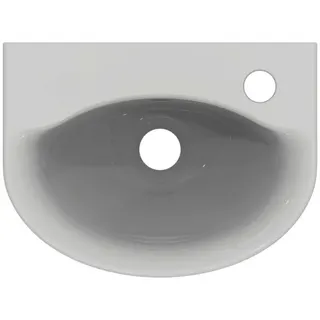 IS Handwaschbecken Connect Arc, 1Hl., m.Ül., 350x260x155mm, Weiß m. Ideal Plus