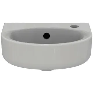 Ideal Standard Handwaschbecken Connect Arc, 1 Hahnloch, mit Überlauf, 350x260x155mm, Weiß m. Ideal Plus – Bild 2