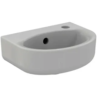 Ideal Standard Handwaschbecken Connect Arc, 1 Hahnloch, mit Überlauf, 350x260x155mm, Weiß m. Ideal Plus – Bild 4