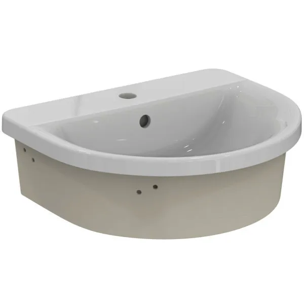 Ideal Standard Einbauwaschtisch Connect 550x460x175mm Weiß mit Ideal Plus