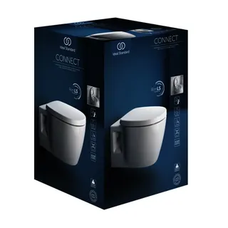 IS WC-Paket Connect, WC randlos, m.WC-Sitz Softclosing,365x550x340mm,Weiß