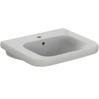 Ideal Standard Waschtisch Contour 21, 1 Hahnloch, mit Überlauf, unterfahrbar, 650x555x175mm, Weiß – Bild 2