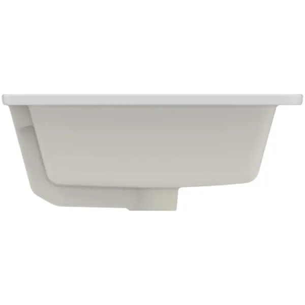 Ideal Standard Einbauwaschtisch Strada, ohne Hahnloch, mit Überlauf, 595x435x170mm, Weiß