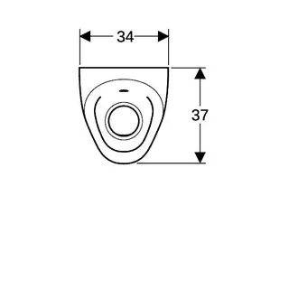 Geberit Selva Urinal, mit integr. Strg., Netz Zulauf hinten, weiß – Bild 5