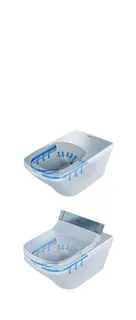 Duravit Wand-WC DuraStyle 620 mm, Tiefspüler Durafix, f.SW m.verd.Anschl., weiß – Bild 2