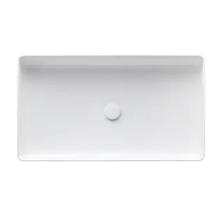 Laufen Waschtisch-Schale LIVING Saphirkeramik 340x600x110 ohne Hahnloch ohne Überlauf LCC weiß – Bild 2