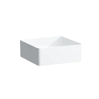 Laufen Waschtisch-Schale LIVING Saphirkeramik quadr. 360x360x130 ohne Hahnloch ohne Überlauf weiß