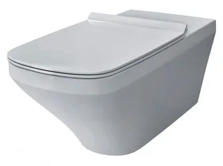 Duravit WC-Sitz DuraStyle mit SoftClose Scharniere edelstahl, lang, weiß – Bild 2