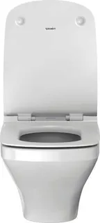 Duravit WC-Sitz DuraStyle mit SoftClose Scharniere edelstahl, lang, weiß – Bild 5
