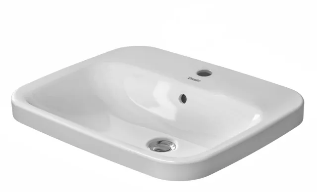 Duravit Einbauwaschtisch DuraStyle 560 mm EB v.oben, m.ÜL, m.HLB, 1 HL, weiß