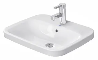 Duravit Einbauwaschtisch DuraStyle 560 mm EB v.oben, m.ÜL, m.HLB, 1 HL, weiß – Bild 2
