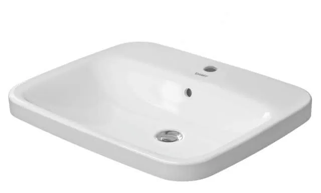 Duravit Einbauwaschtisch DuraStyle 615 mm EB v.oben, m.ÜL, m.HLB, 1 HL, weiß