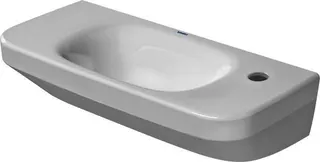 Duravit Handwaschbecken DuraStyle 500 mm ohne ÜL, mit HLB, HL rechts, weiß – Bild 2