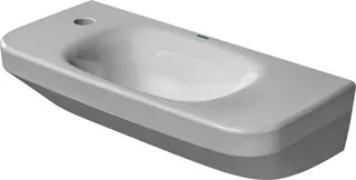 Duravit Handwaschbecken DuraStyle 500 mm ohne ÜL, mit HLB, HL links, weiß – Bild 2