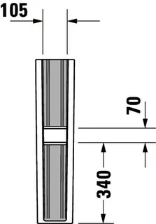 Duravit Standsäule DuraStyle für 231965, 231960, 231955, weiß – Bild 4