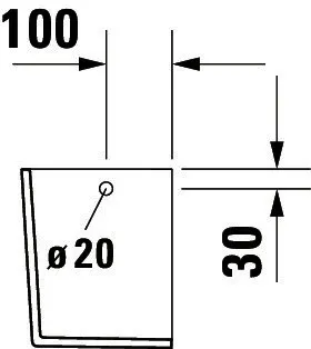 Duravit Halbsäule DuraStyle für 070845, weiß – Bild 4