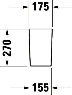 Duravit Halbsäule DuraStyle für 070845, weiß – Bild 5