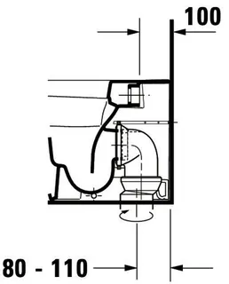 Duravit Stand-WC DuraStyle 570 mm Tiefspüler, Abg.waagr., BTW, weiß WG – Bild 5