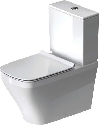 Duravit Stand-WC Kombi DuraStyle 700 mm Tiefspüler, f.SPK, Abg.Vario, weiß