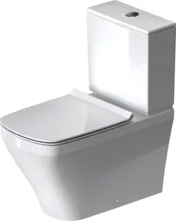Duravit Stand-WC Kombi DuraStyle 700 mm Tiefspüler, f.SPK, Abg.Vario, weiß