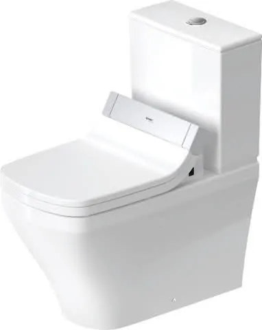 Duravit Stand-WC Kombi DuraStyle 700 mm, TS f.SPK, f.SW m.verd.Anschl., weiß