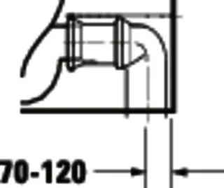 Duravit Stand-WC Kombi DuraStyle 700 mm, TS f.SPK, f.SW m.verd.Anschl., weiß – Bild 4