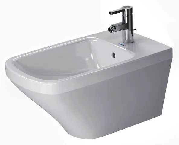 Duravit Wand-Bidet DuraStyle 620 mm m.ÜL, m.HLB, 1 HL, Durafix, weiß