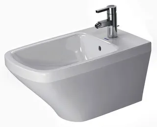 DU Wand-Bidet DuraStyle 620 mm m.ÜL, m.HLB, 1 HL, Durafix, weiß