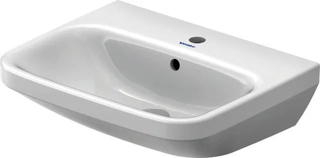 Duravit Waschtisch DuraStyle 550 mm mit ÜL, mit HLB, 1 HL, weiß WonderGliss