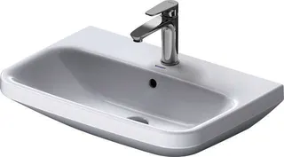 Duravit Waschtisch DuraStyle 650 mm mit ÜL, mit HLB, 1 HL, weiß – Bild 2